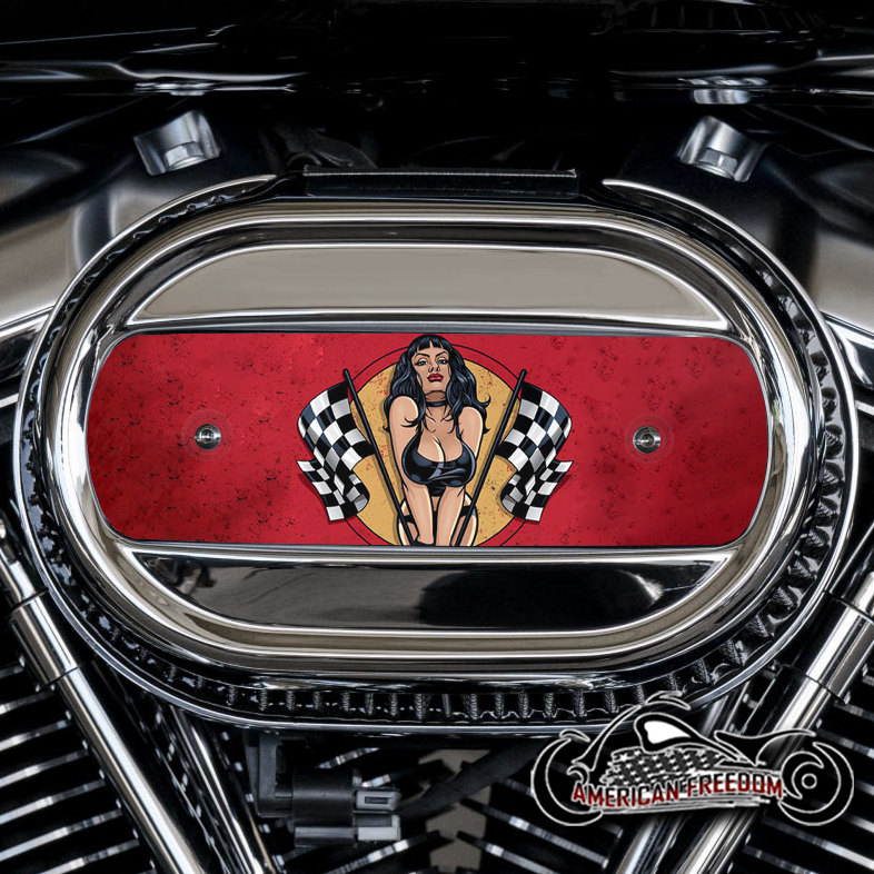 Harley Davidson M8 Ventilator Insert - Racing Flags
